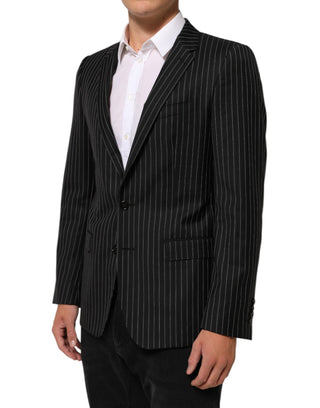Dark Gray Stripes MARTINI 1 Button Suit Blazer