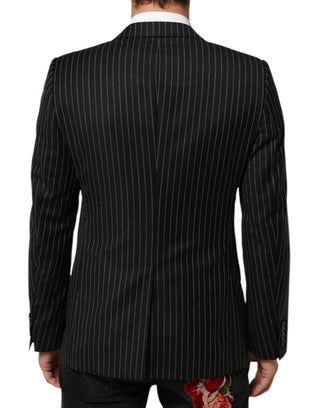 Dark Gray Stripes MARTINI 1 Button Suit Blazer