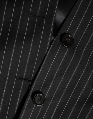 Dark Gray Stripes MARTINI 1 Button Suit Blazer