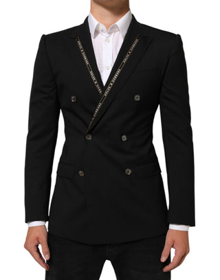 Blazer de chaqueta cruzada SICILIA negro