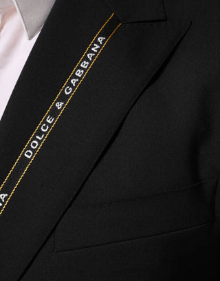 Blazer de chaqueta cruzada SICILIA negro