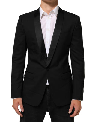 Blazer de traje MARTINI negro con 1 botón