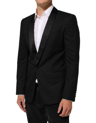 Blazer de traje MARTINI negro con 1 botón
