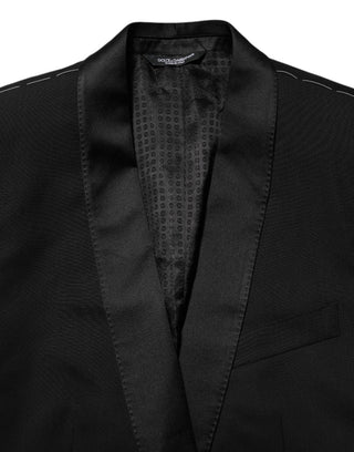 Blazer de traje MARTINI negro con 1 botón