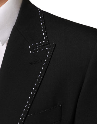 Blazer de traje SICILIA negro con 2 botones