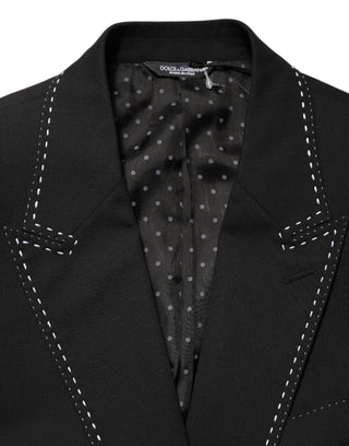 Blazer de traje SICILIA negro con 2 botones