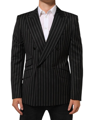 Dark Gray Stripes SICILIA 1 Button Suit Blazer