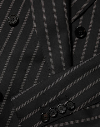Dark Gray Stripes SICILIA 1 Button Suit Blazer