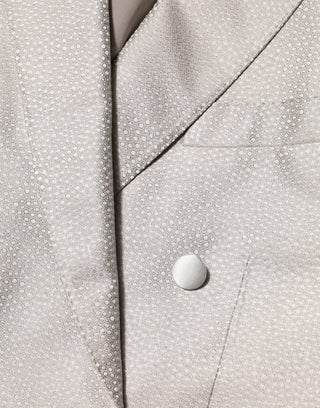 Beige MARTINI Double-Breasted Suit Blazer