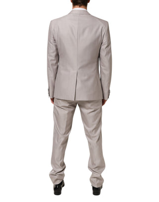 Light Gray Wool 2 Piece MARTINI Formal Suit