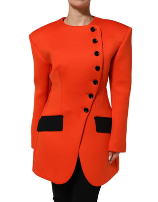 Rot geknöpfter Damen Trenchcoat