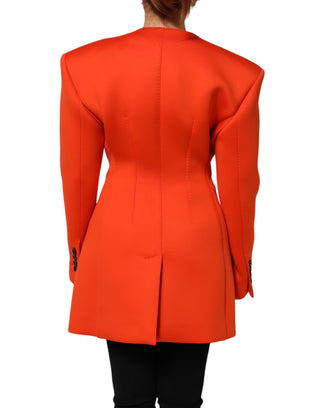 Rot geknöpfter Damen Trenchcoat