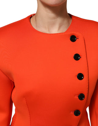 Rot geknöpfter Damen Trenchcoat