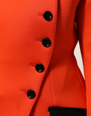 Rot geknöpfter Damen Trenchcoat