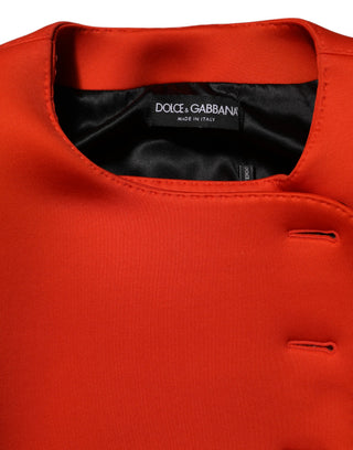 Rot geknöpfter Damen Trenchcoat