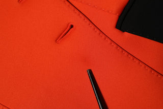 Rot geknöpfter Damen Trenchcoat
