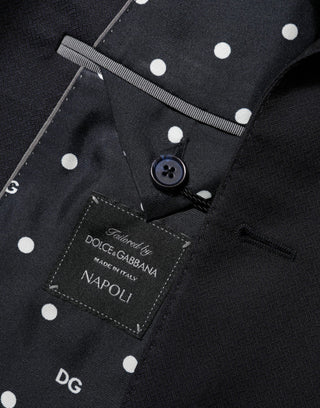 Dark Blue Wool NAPOLI 2 Button Men Suit Blazer