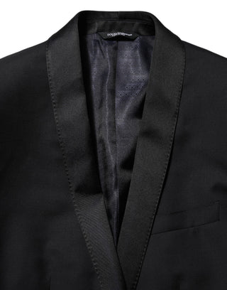 Blazer de traje para hombre negro GOLD con 1 botón