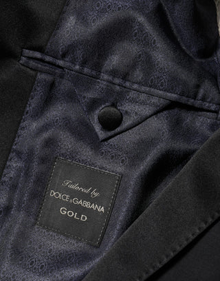 Blazer de traje para hombre negro GOLD con 1 botón