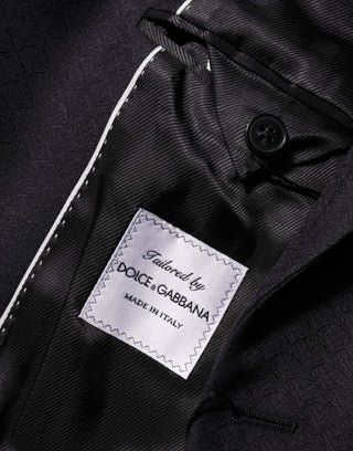 Black Wool 2 Buttons Suit Jacket Men Blazer