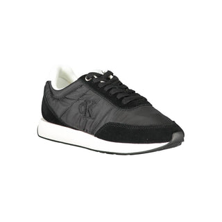 Black Polyester Women Sneaker
