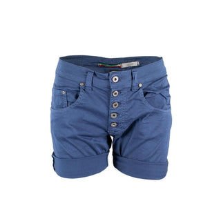 Blaue Baumwollshorts