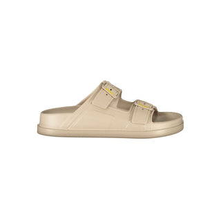 Zapatillas para mujer de poliuretano beige  