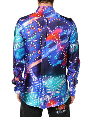 Multicolor Luminarie MARTINI Slim Men Shirt
