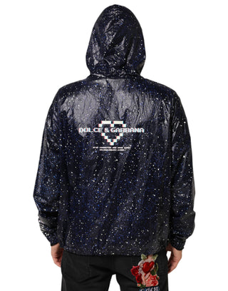 Blaues D&G Game Kapuzen-Sweatshirt für Herren