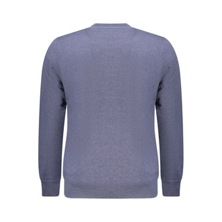 Blue Recycled Cotton Men Sweatshirt