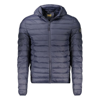 Blaue Herrenjacke aus Polyester