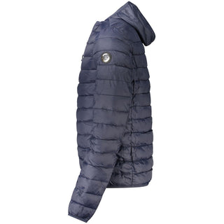 Blaue Herrenjacke aus Polyester