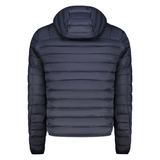Blu Polyester Men Jacket