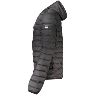 Schwarze Polyesterjacken & -mäntel
