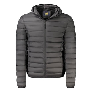 Schwarze Herren-Leichtjacke aus Polyester