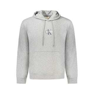 "Grigio Cotton Herren-Sweatshirt mit Kapuze"