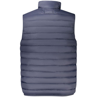 Blu Polyester Men's Jacket