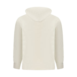 Beigefarbener Kapuzenpullover aus Baumwolle für Herren