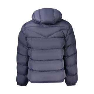 Blaue Polyamid-Herrenjacke