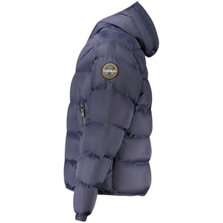 Blaue Polyamid-Herrenjacke