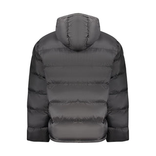 Schwarze Herrenjacke aus Polyamid
