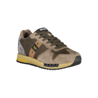 Grüner Herren-Ledersneaker