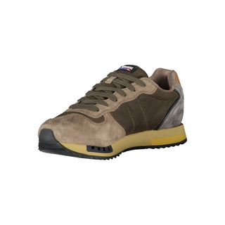 Grüner Herren-Ledersneaker