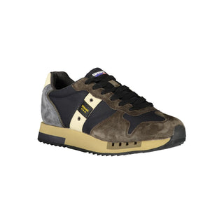 Blaue Herren-Sneaker aus Polyurethan