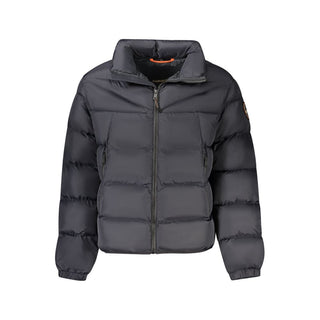 Chaqueta negra de poliamida para hombre