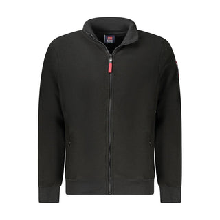 Schwarzes Polyester-Herren-Sweatshirt