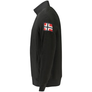 Schwarzes Polyester-Herren-Sweatshirt