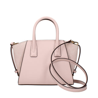 Rosa Lederhandtasche