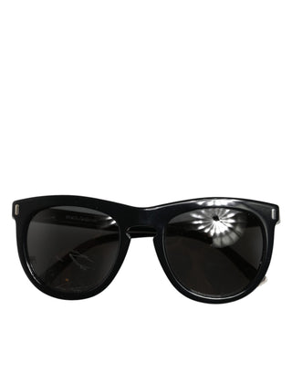 DG4281 Schwarze runde Vollrand-Sonnenbrille