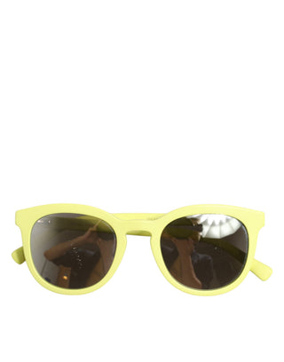 DG4324 gelbe Sonnenbrille mit Spiegelgläsern und Rahmen